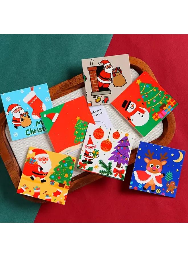 Mixed Color 25pcs Christmas Cards with Holes for DIY Charms Party and Home Decor - Image 2